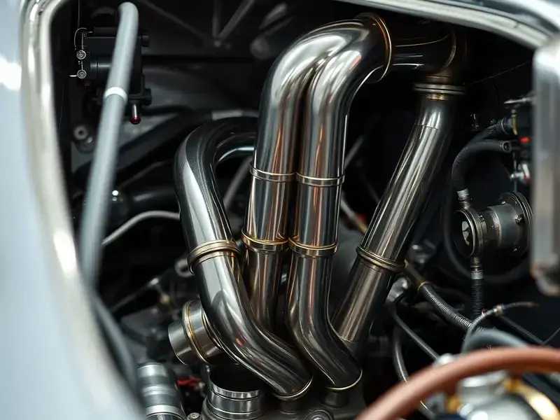 Custom headers on classic car restoration
